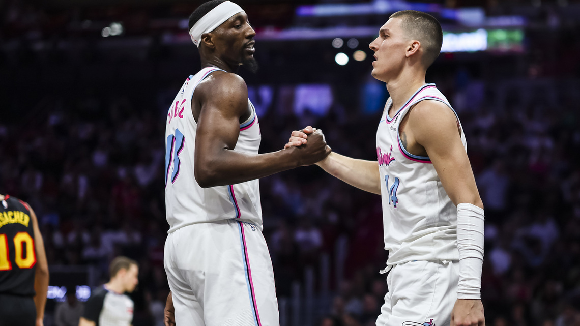 Former Heat teammates Adebayo, Herro involved in altercation on summer league practice court 