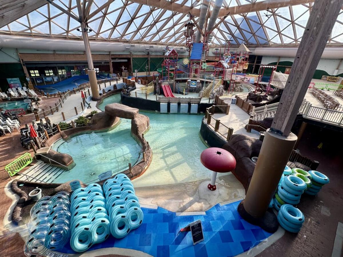  A lazy river, soaking pools and FlowRider are several of the highlights of Massanutten’s indoor waterpark. Photo credit: Cathy Bennett Kopf 