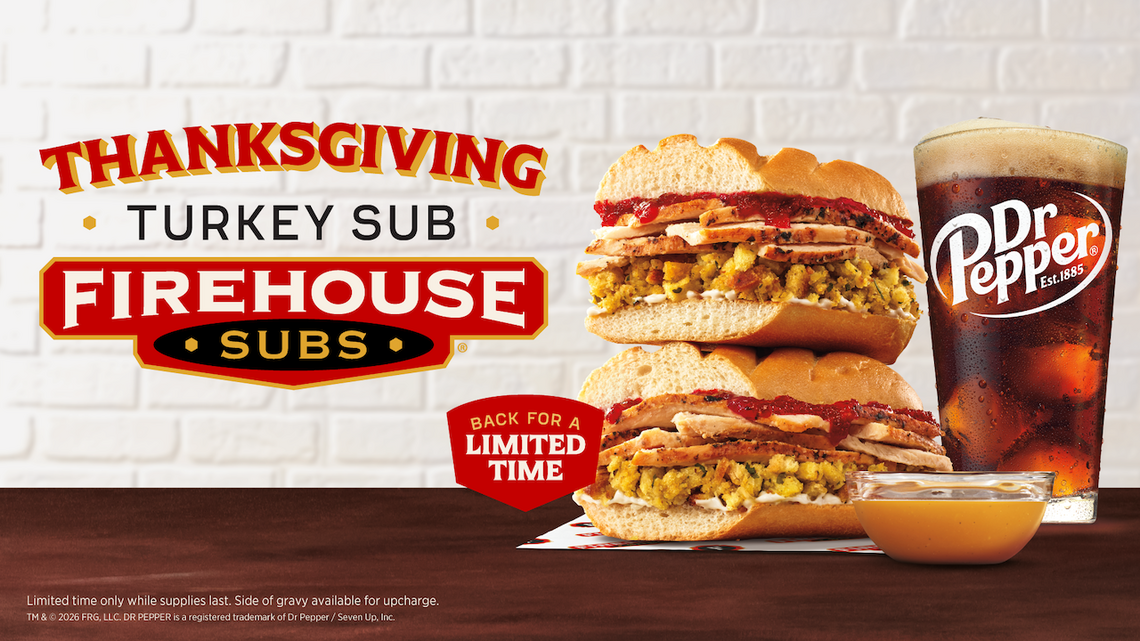 Firehouse Subs Is Bringing Back Its Dippable Thanksgiving Sub Ahead of the Holidays 