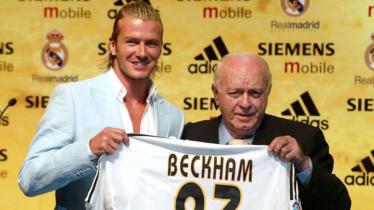 Beckham couldn't have the No. 7 jersey at Madrid. | IMAGO/Ulmer 