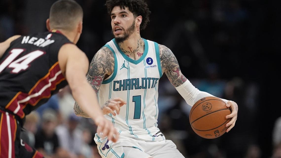 NBA gives LaMelo Ball fine, but no suspension, for tripping Bam Adebayo 