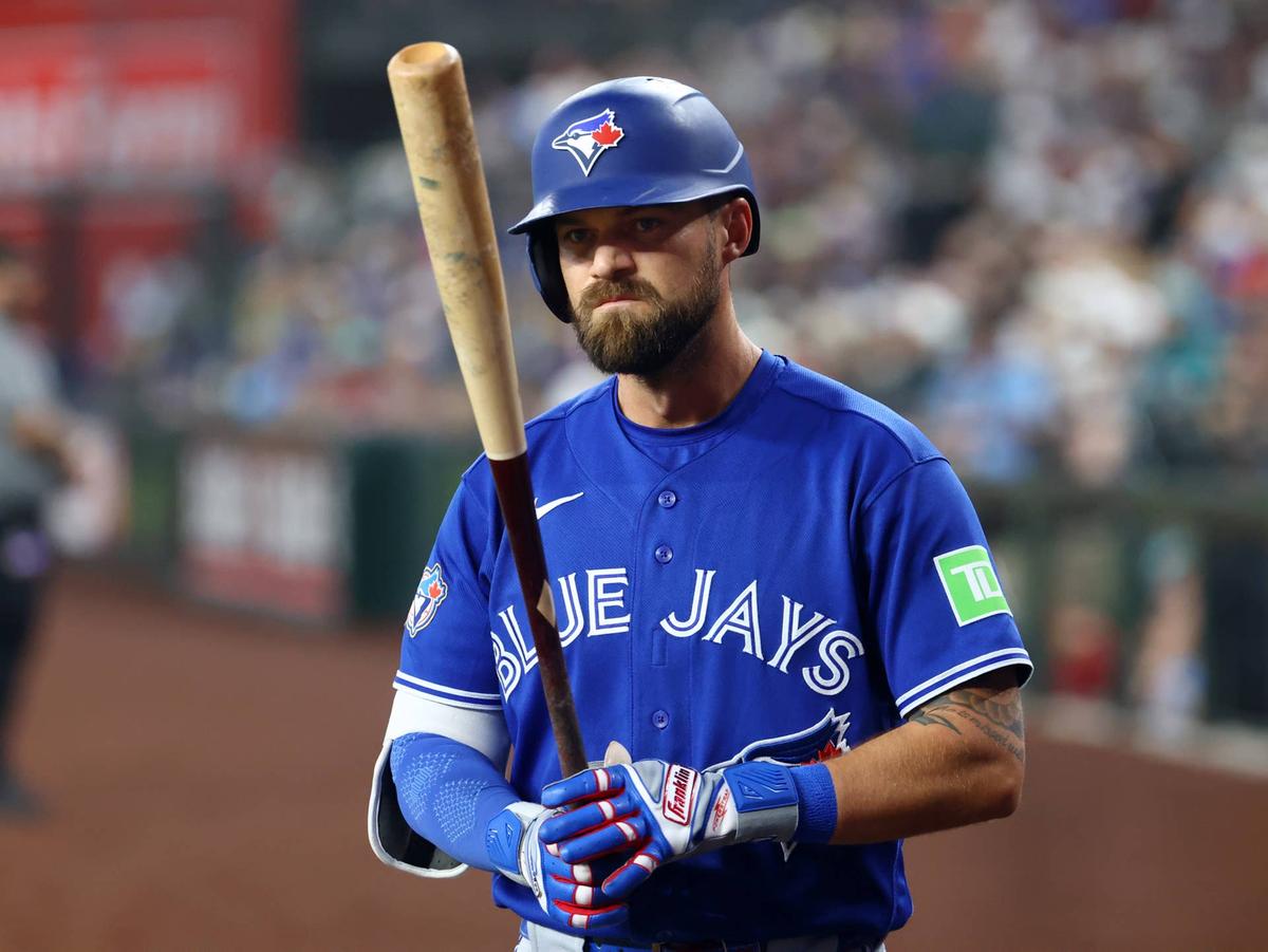  Toronto Blue Jays outfielder Nathan Lukes (38) Mark J. Rebilas-Imagn Images