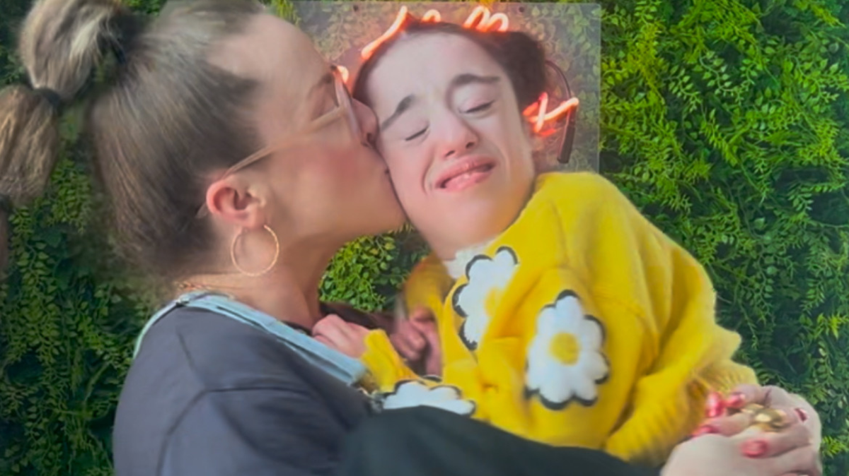 Mom April Perri with her daughter Lilly. 