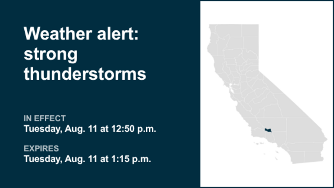 UPDATE: Thunderstorms with pea-sized hail in Frazier Mountain Communities Tuesday 