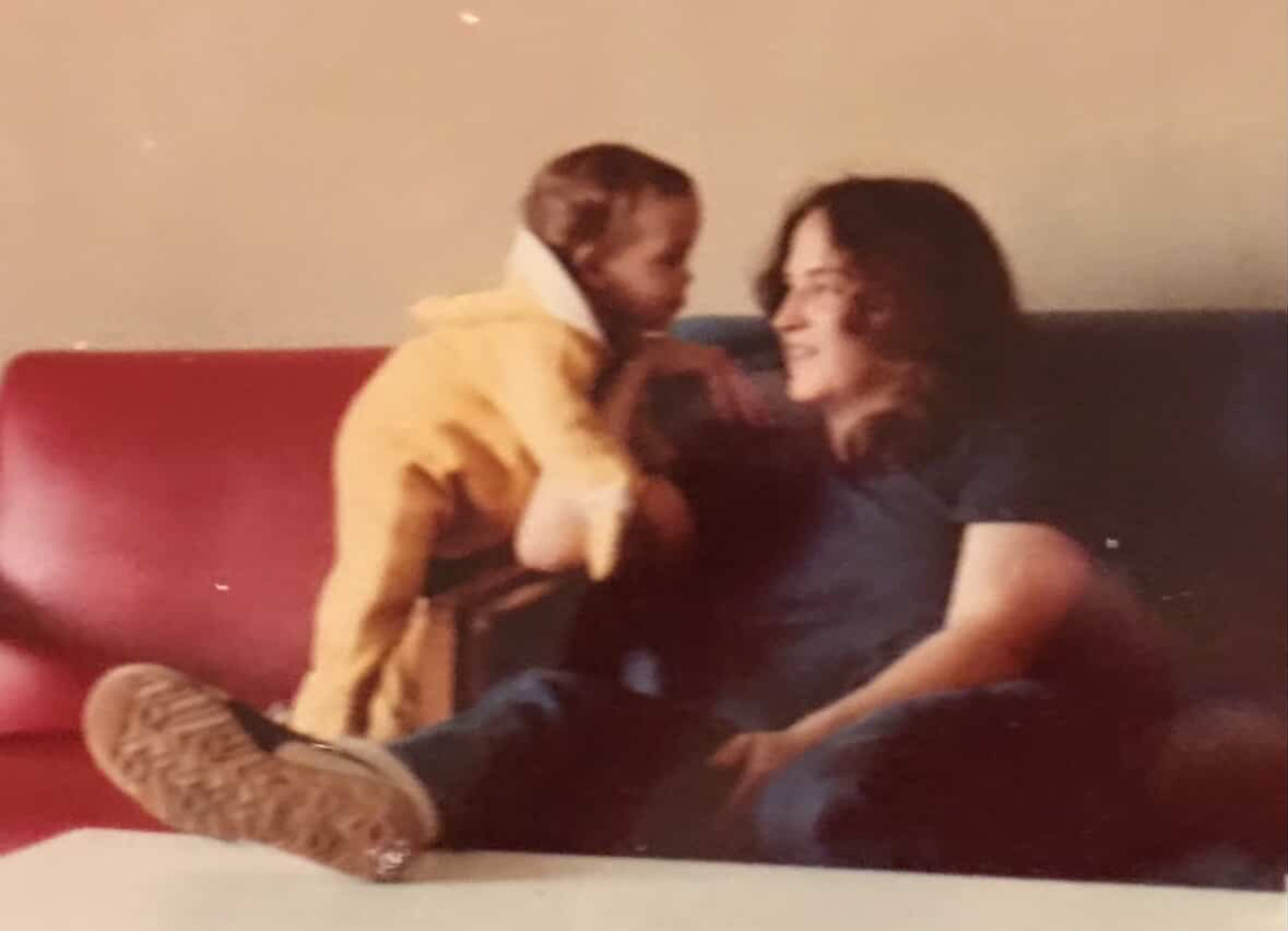 One of the only photos Jennifer has with her biological motherJennifer Skiles