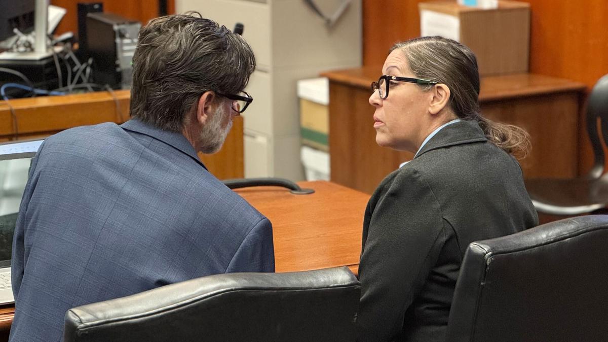 Shannon O'Connor appears in court for a sentencing hearing at the Hall of Justice in San Jose, California, on Tuesday, May 26, 2026. O'Connor was convicted in March of 16 felonies and 31 misdemeanors related to pandemic-era parties for her teen son marked by underage binge drinking in which multiple minors suffered serious injuries and sexual assault. (Robert Solanga/ Bay Area News Group/TNS)