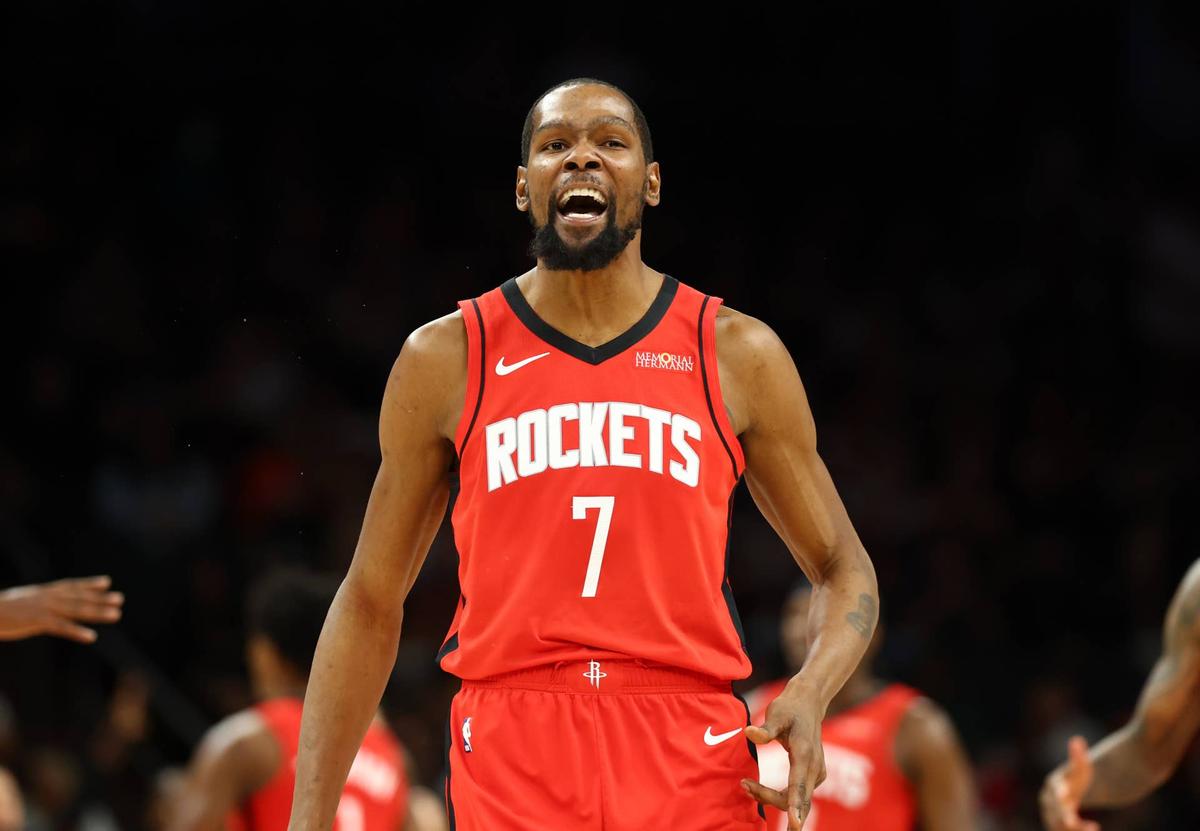  Houston Rockets forward Kevin Durant. Mark J. Rebilas-Imagn Images