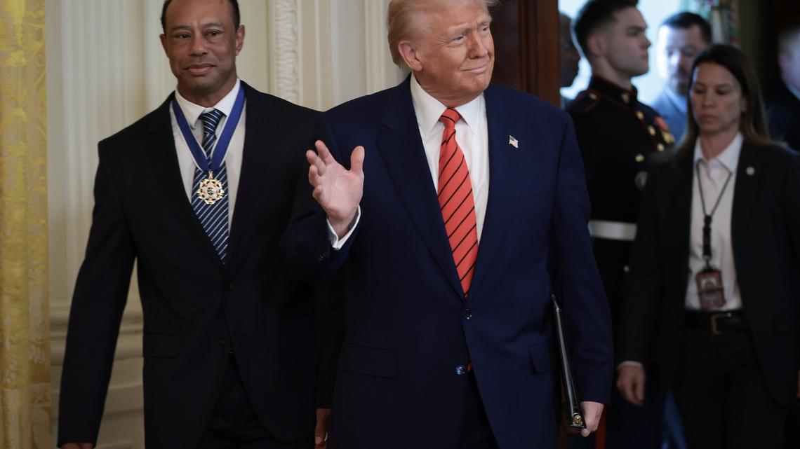 Tiger Woods Appeared to Call President Trump After Car Crash 