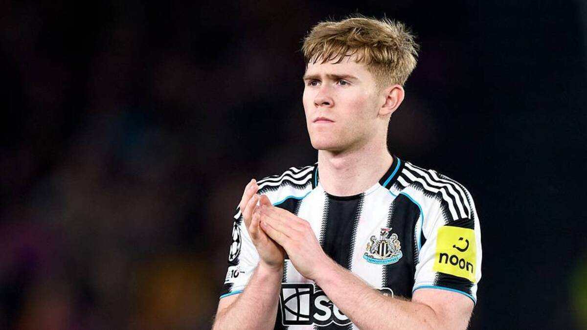  Lewis Hall could leave Newcastle this summer. | Pablo Rodriguez/Quality Sport Images/Getty Images 