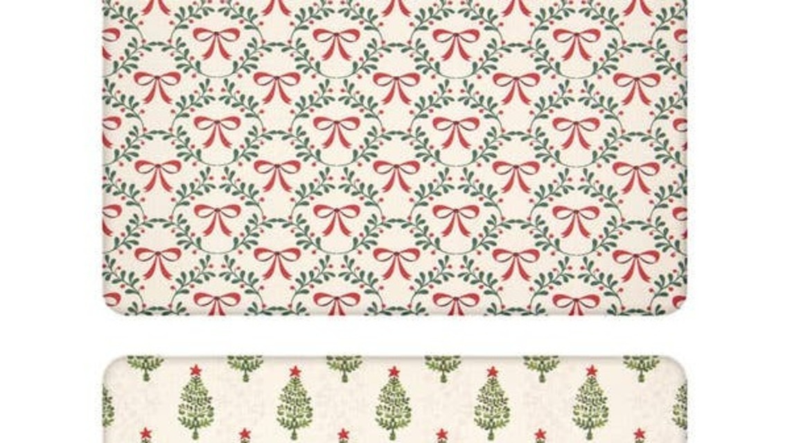 Aldi's Delightful Reversible Kitchen Comfort Mats Will Make You Feel Like You're Cooking in a Cozy Christmas Cottage 