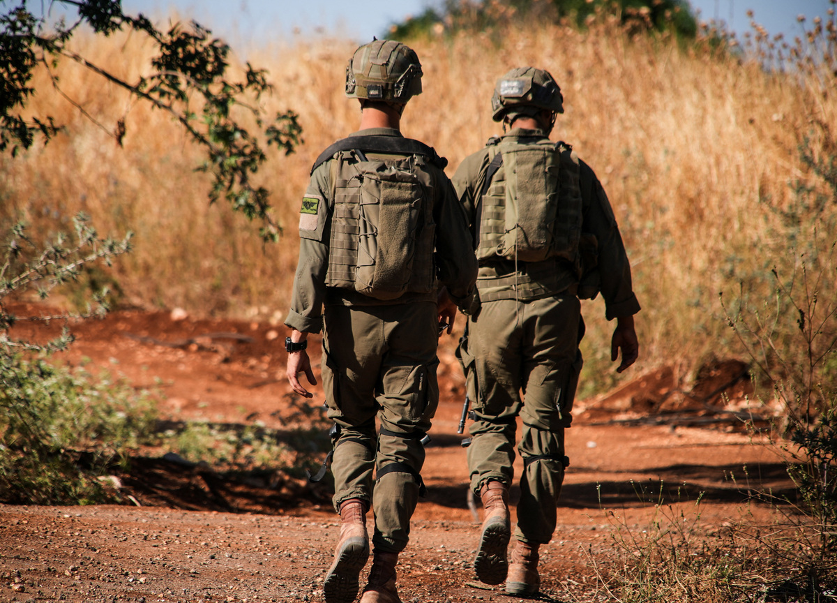 Israeli soldiers patrol, after the Israeli military said it killed one person in an incident in which they returned fire, by the Israel-Lebanon border in northern Israel, June 9, 2026. REUTERS/Miro Maman
