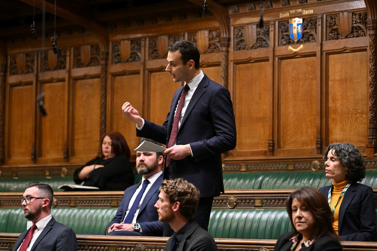 Britain's Member of Parliament Josh Simons attends the Ministerial Statement on the Southport public inquiry at the House of Commons in London, Britain January 21, 2025.     © House of Commons/Handout via REUTERS
