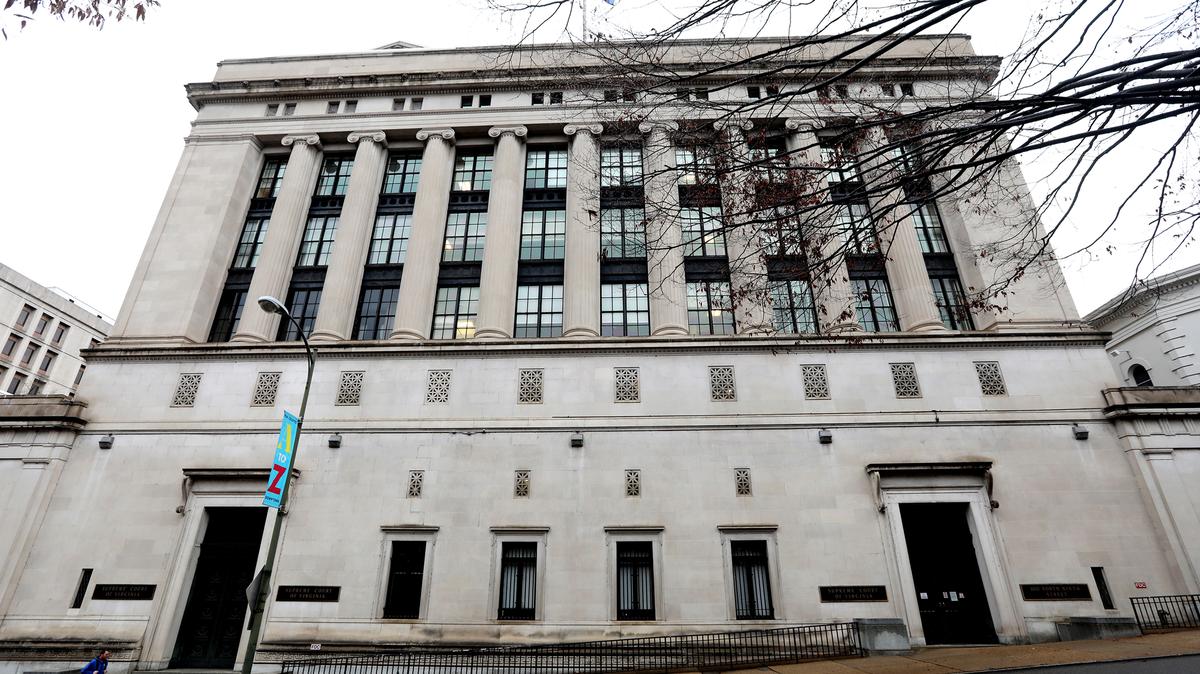 The Virginia Supreme Court in Richmond, Va., photographed on Friday, Jan. 3, 2020. (Steve Earley/The Virginian-Pilot/TNS)