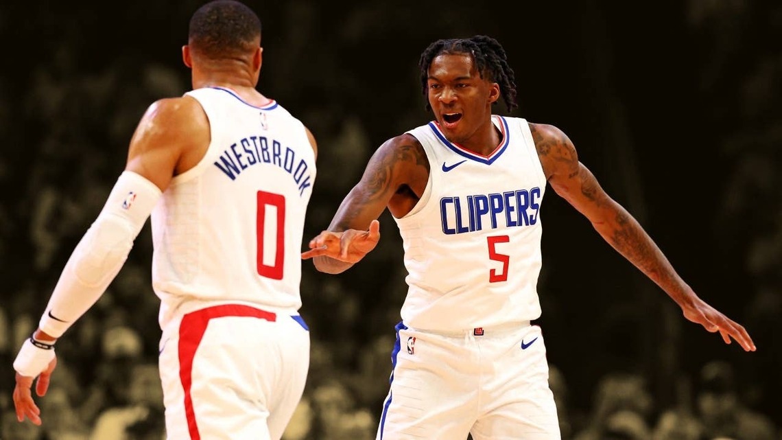 "I'm gonna walk in here with my Top 75 jacket on" - Bones Hyland recalled Russell Westbrook being upset with his minutes on the L.A. Clippers 
