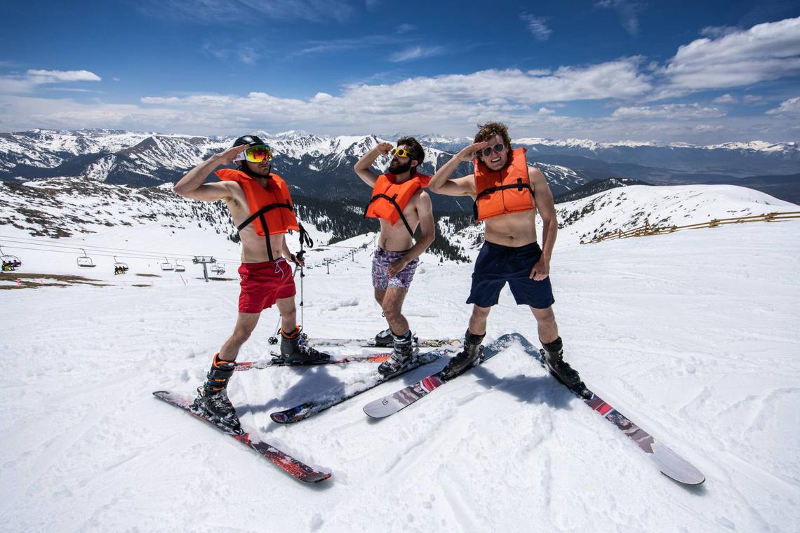  Swimwear day at Arapahoe Basin during a previous season. 