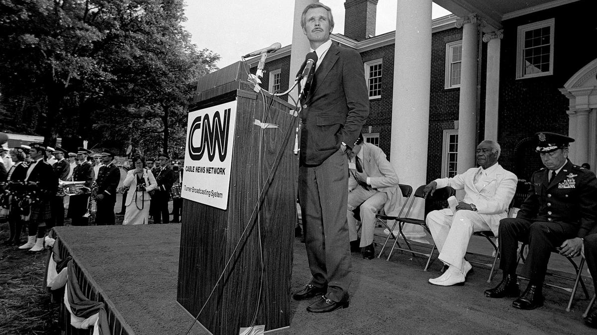 Ted Turner attends the CNN launch event in Atlanta, Ga., on June 1, 1980. 