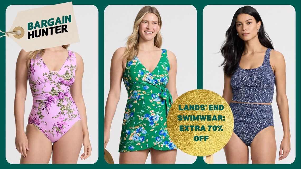 Soak Up the Sun: Get an Extra 70% Off Already Discounted Lands' End Sale Swimwear 