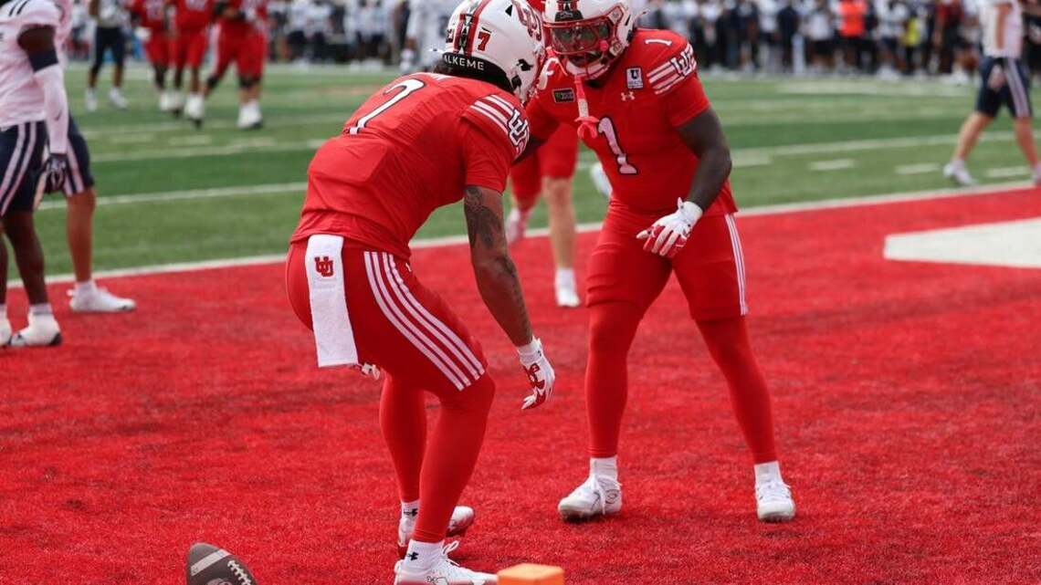 Braden Pegan scores 2 TDs, No. 17 Utah rolls past Utah State 
