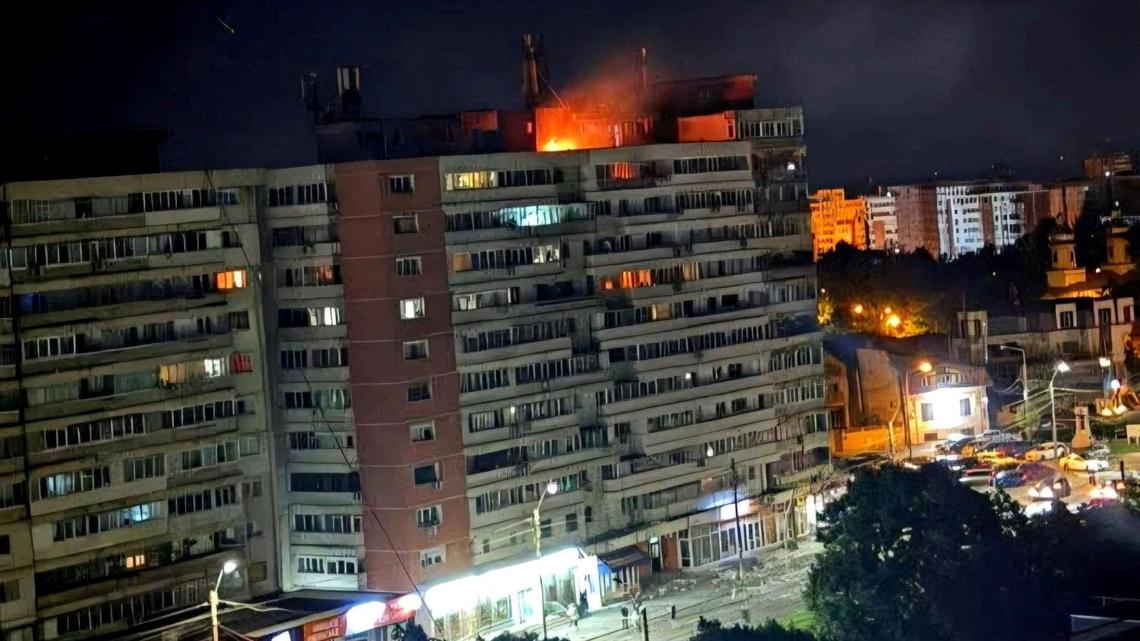 NATO member Romania says Russian drone hit block of flats, injuring two 