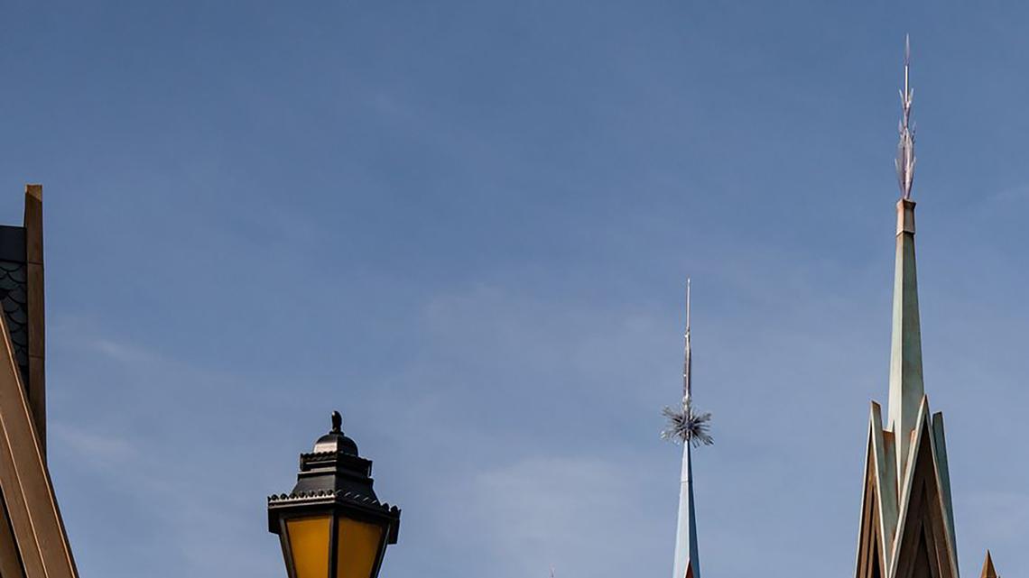 Elsa's Ice Palace now towers over a new lake at Disneyland Paris. Olaf is suddenly "real," roaming and talking like he's stepped out of the film. Is this just the next must-do ride or the first hint of a bigger robotic revolution in the parks? (Disney/Press Association/dpa/TNS)