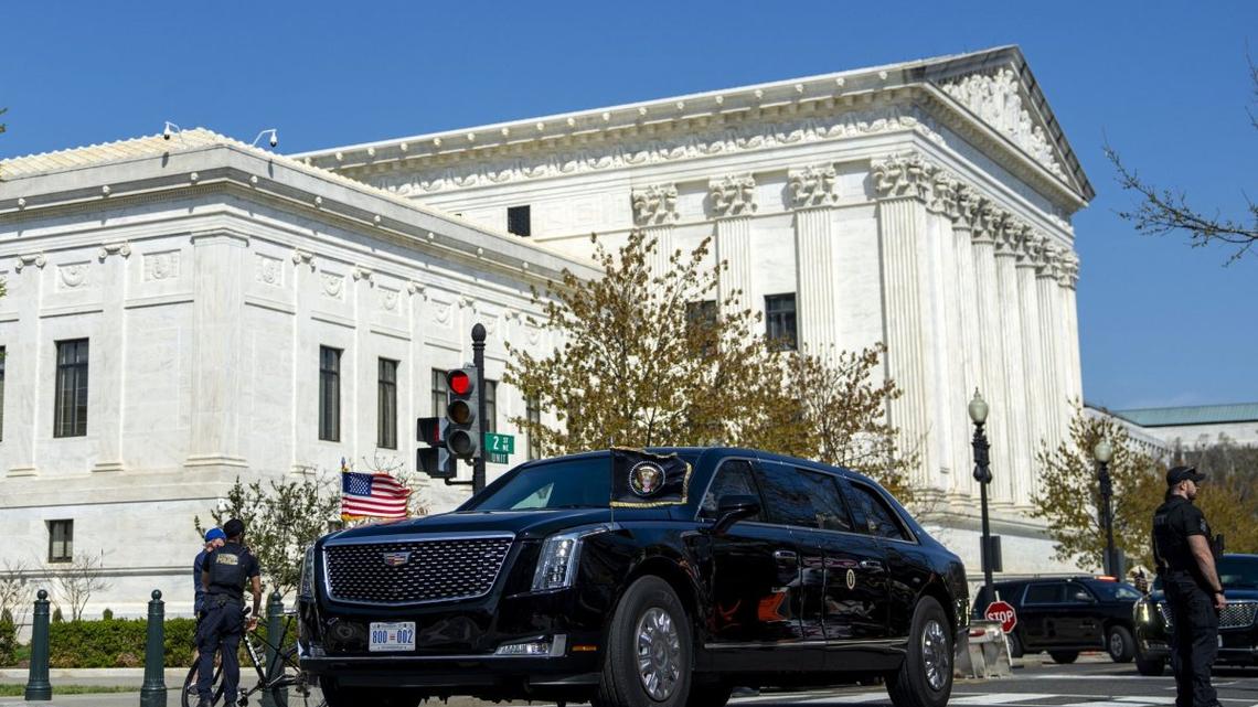 Trump criticizes birthright citizenship as 'stupid' after attending Supreme Court hearing