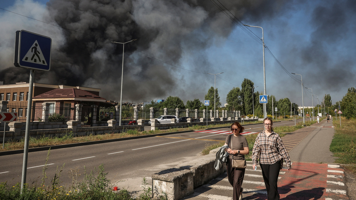 Russian strike on Kyiv-area ammunition depot triggers blast, killing 37 