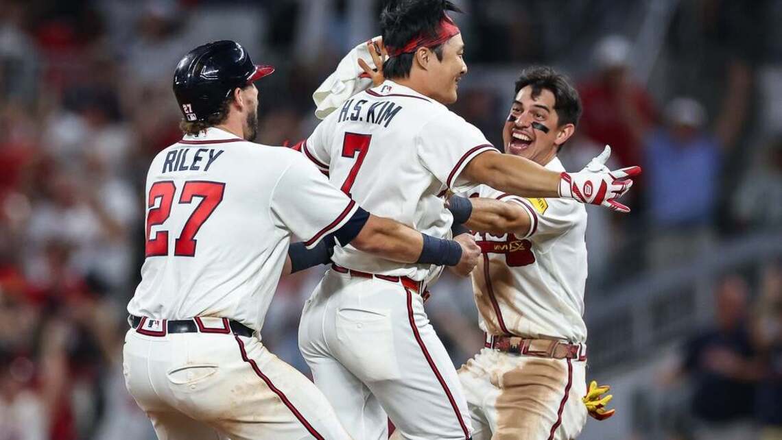 Kim delivers big hit in Braves’ walk-off win over Dodgers