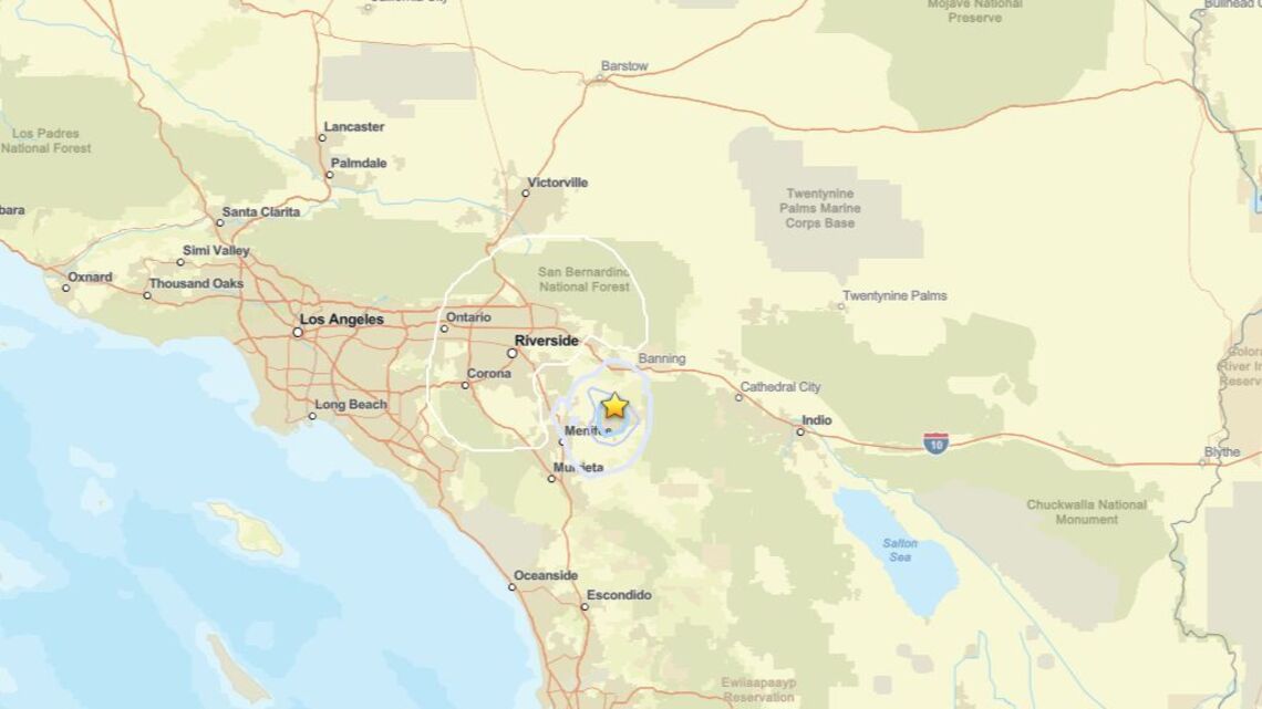 Update: 2.8 magnitude earthquake recorded near San Jacinto, CA on Oct. 14 