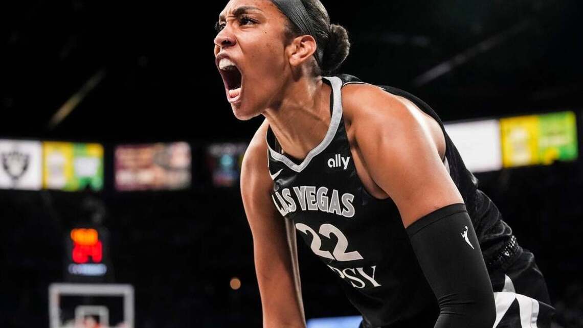 A'ja Wilson begins playoffs with dominant showing in Aces' win over Fever