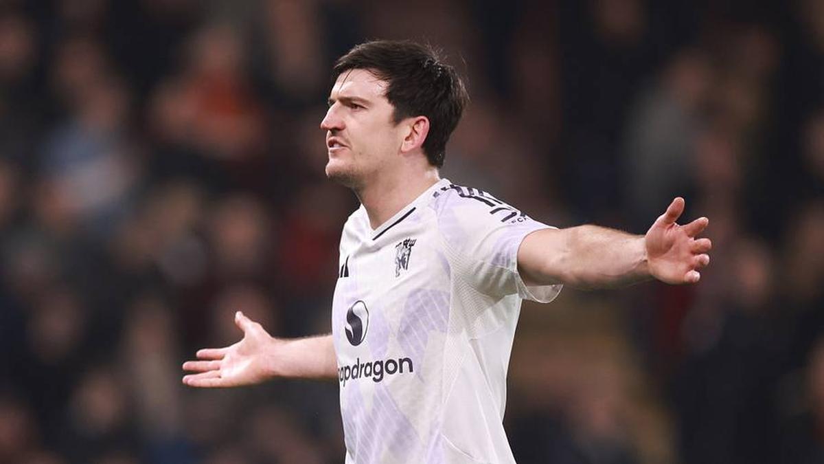  Harry Maguire was left unimpressed by the decision. | Catherine Ivill/AMA/Getty Images 