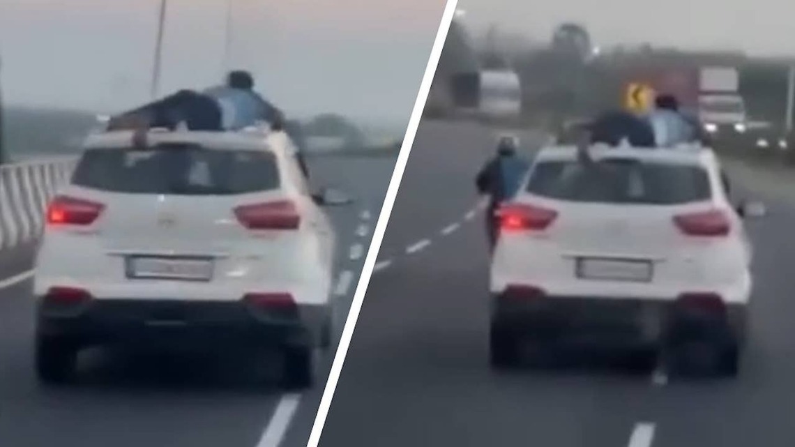 Hyundai SUV Leads Police on 25-Mile Chase With Officer on Roof