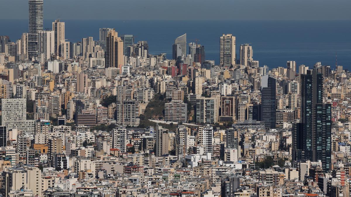 A view shows Beirut's skyline as seen from Mansourieh, Lebanon April 16, 2025. REUTERS/Mohamed Azakir