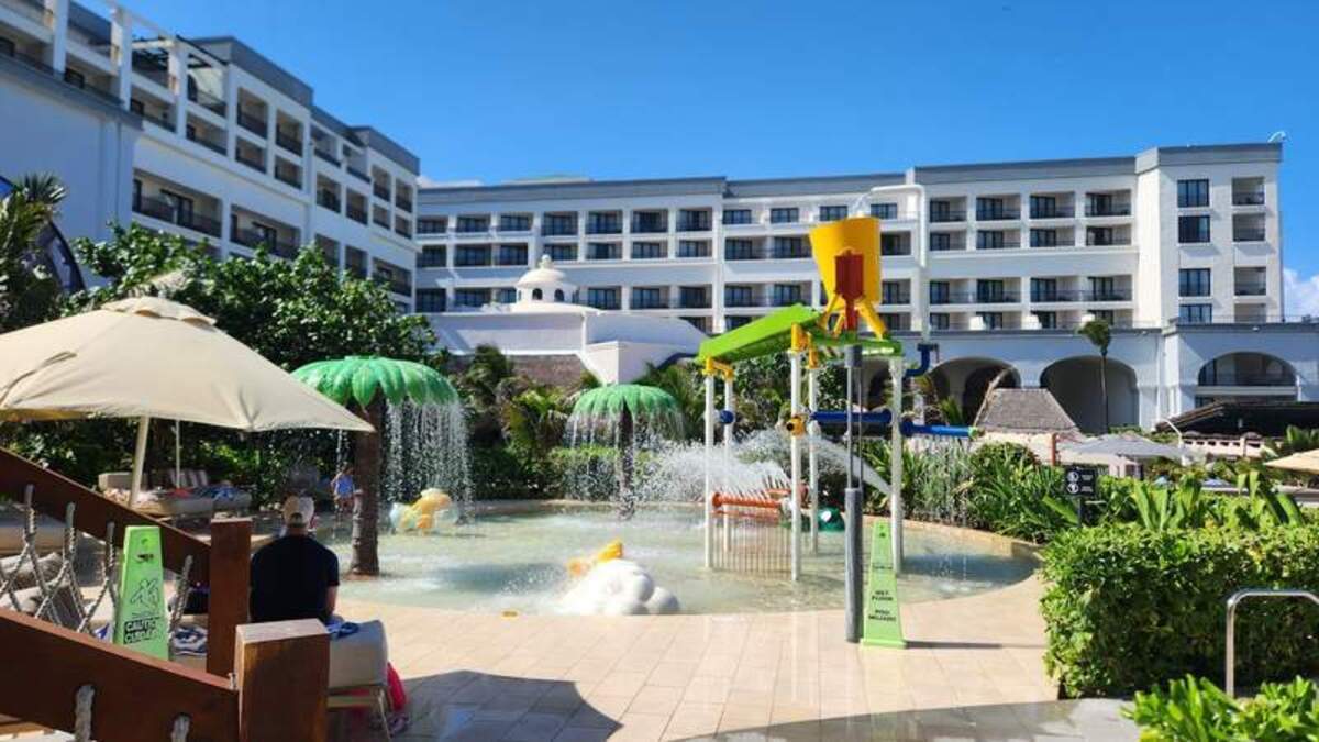  The splash pad area gives the youngest travelers an opportunity to join in on the pool fun alongside their families. Photo credit: Kimberly Miles 