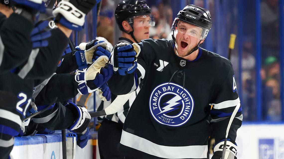 Record-setting Darren Raddysh leads Lightning comeback against Bruins 