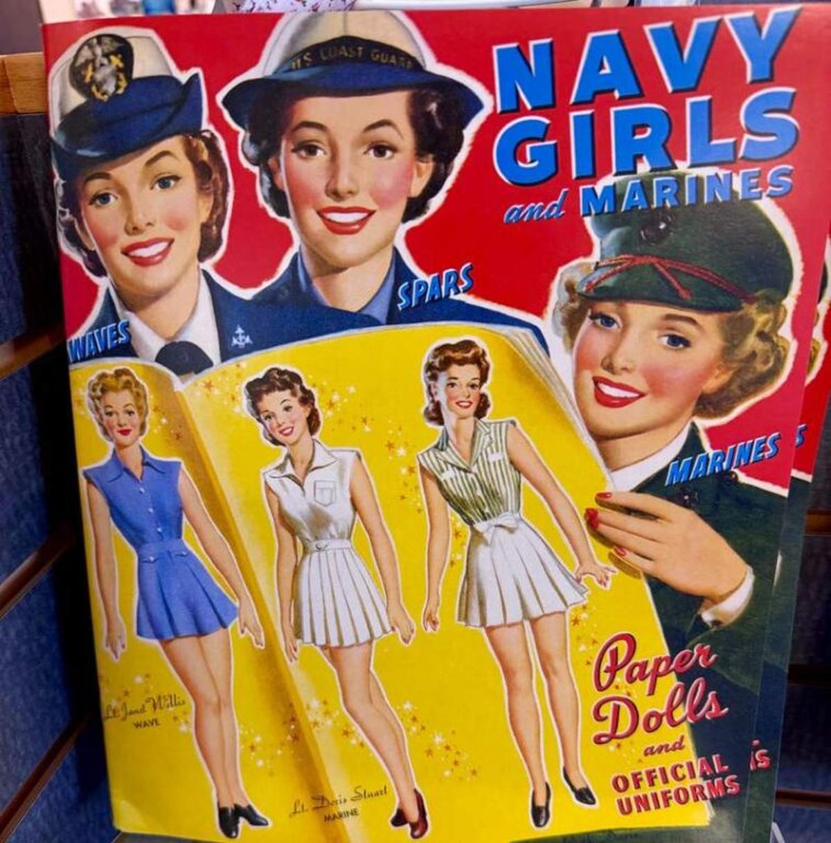  Serious history is taught in welcoming ways throughout the National Museum of the Pacific War. The expansive gift shop adds yet other dimensions, including vintage catalogues of paper dolls. Photo credit: Christine Tibbetts 