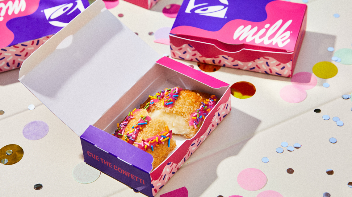 Taco Bell and Milk Bar Are Back With a Nostalgic Dessert: Cue the Confetti 