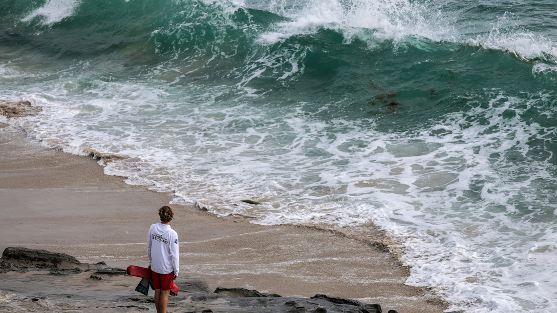 California lifeguards are rescuing thousands during high surf, heat waves this summer 