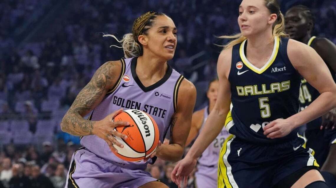 Huge second quarter carries Valkyries past Wings in playoff opener