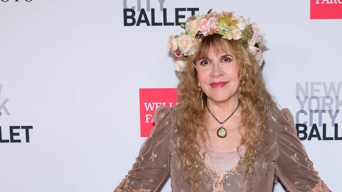 Stevie Nicks Ditched Her Signature Black-and Her Pink Look With a Flower Crown Is Impossible To Miss 