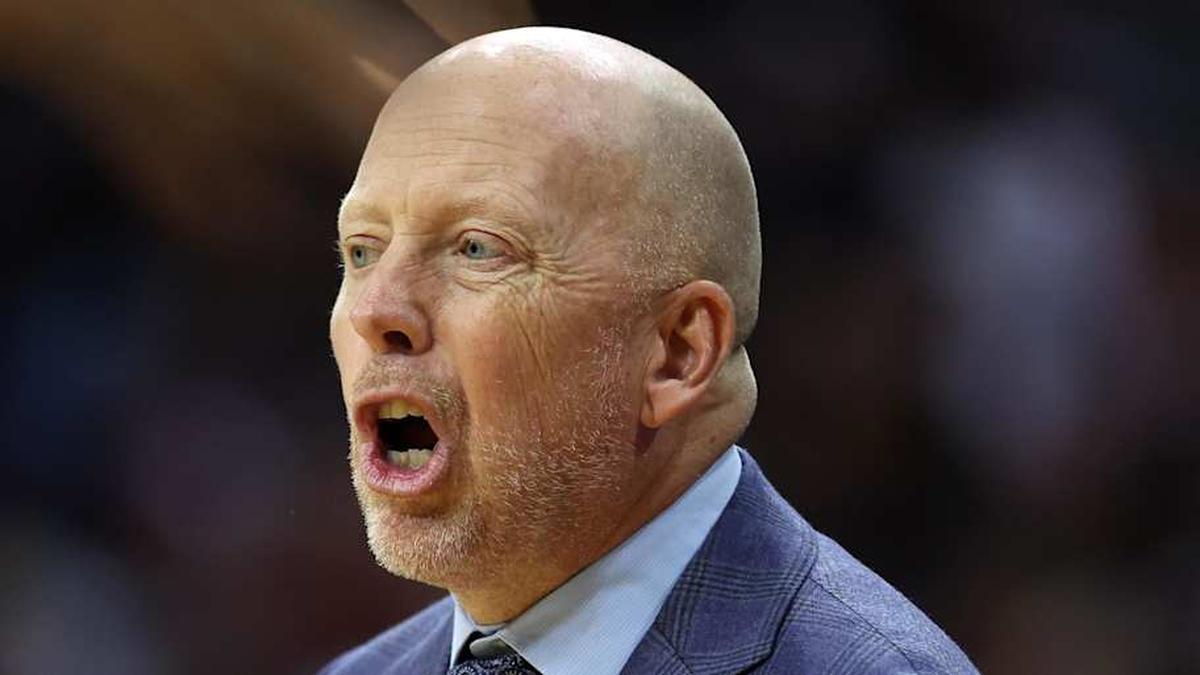  Mar 22, 2026; Philadelphia, PA, USA; UCLA Bruins head coach Mick Cronin reacts against the UConn Huskies in the first half during a second round game of the men's 2026 NCAA Tournament at Xfinity Mobile Arena. Mandatory Credit: Bill Streicher-Imagn Images | Bill Streicher-Imagn Images 