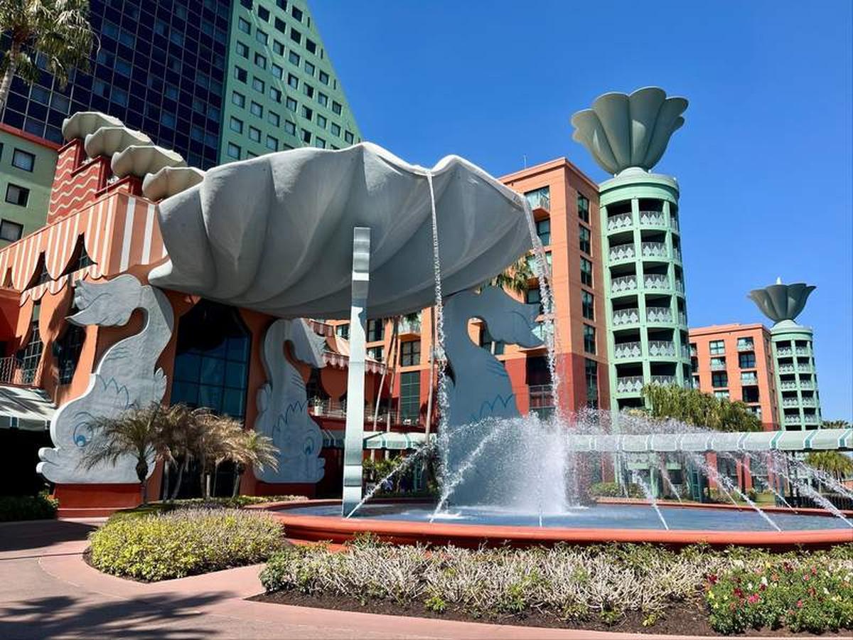  The famous fountain outside the Dolphin hotel at the  Walt Disney World  Swan and Dolphin Resort. Photo credit: Linnea Bailey 