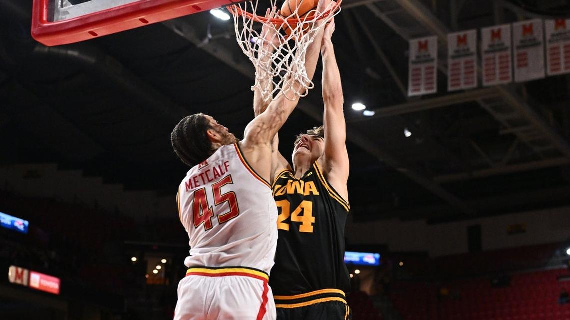 Hot-shooting Maryland halts Iowa's 6-game Big Ten win streak 