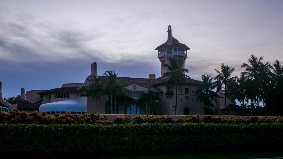 The exterior of Mar-a-Lago in Palm Beach on August 8.