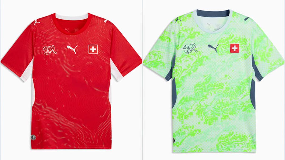  Switzerland's jerseys offer quite the color contrast. | Puma 