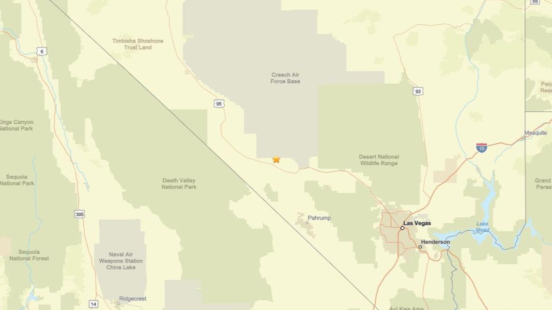 March 3: Earthquake measuring 2.1 struck region near Beatty, NV 