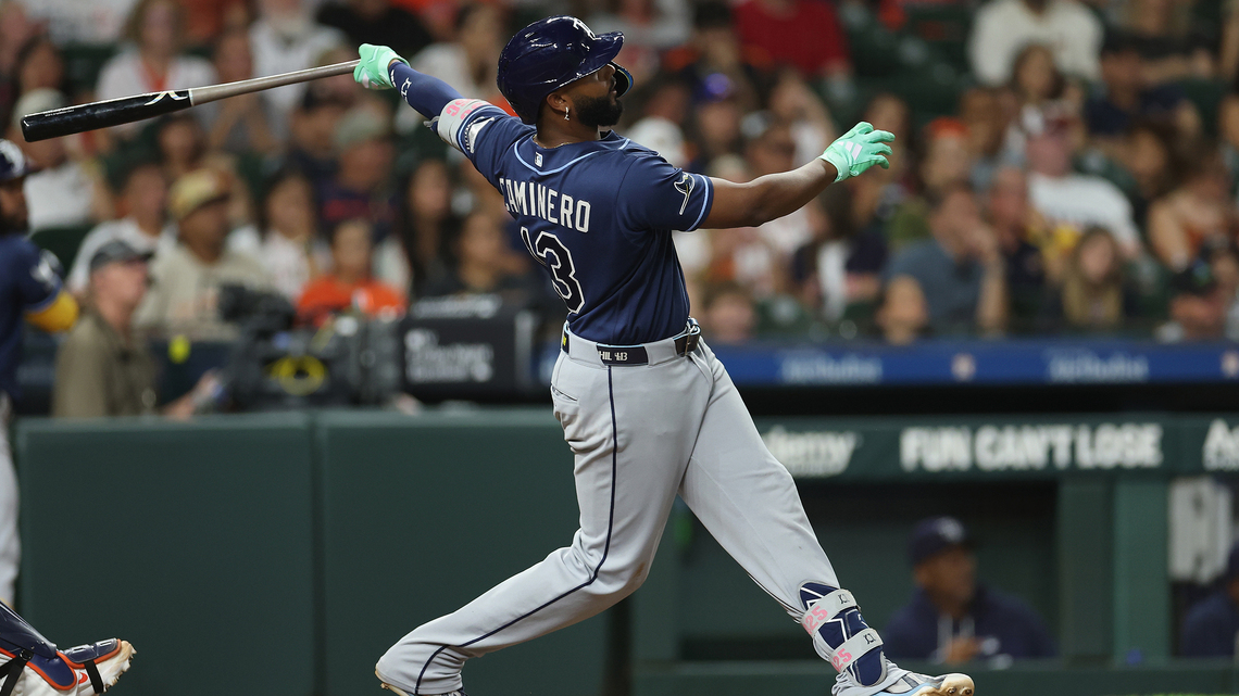 Junior Caminero homers again, leads Rays past Astros for 9th win in a row 