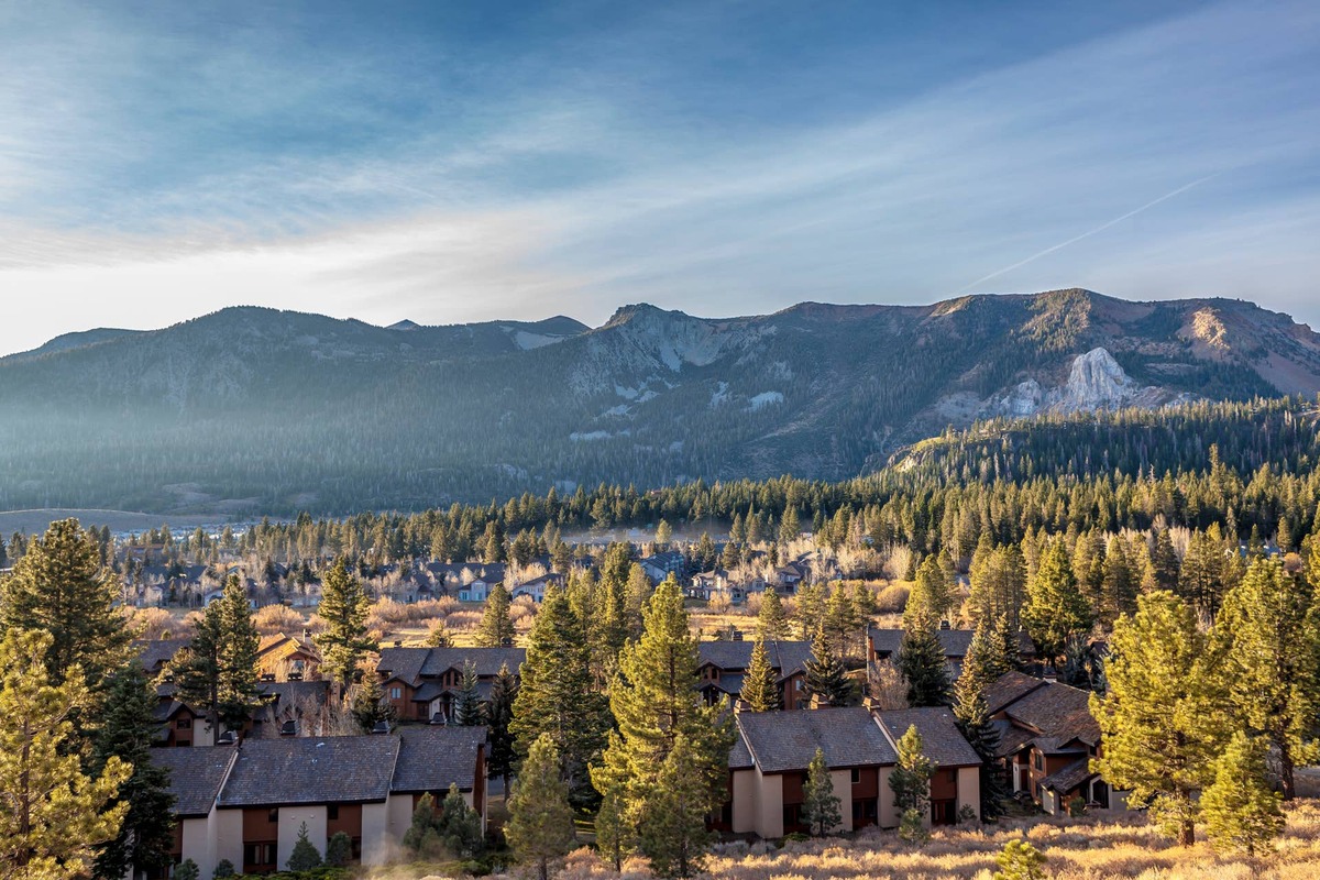  The town of Mammoth Lakes, California.