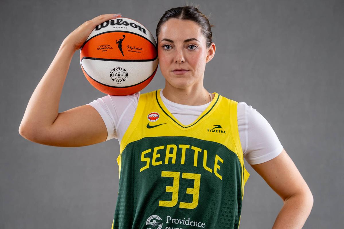  Seattle Storm guard Katie Lou Samuelson (33) Stephen Brashear-Imagn Images