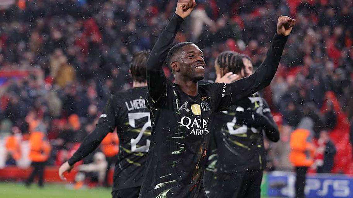  Ousmane Dembélé led Paris Saint-Germain to the semifinals. | Alex Livesey/Danehouse/Getty Images 