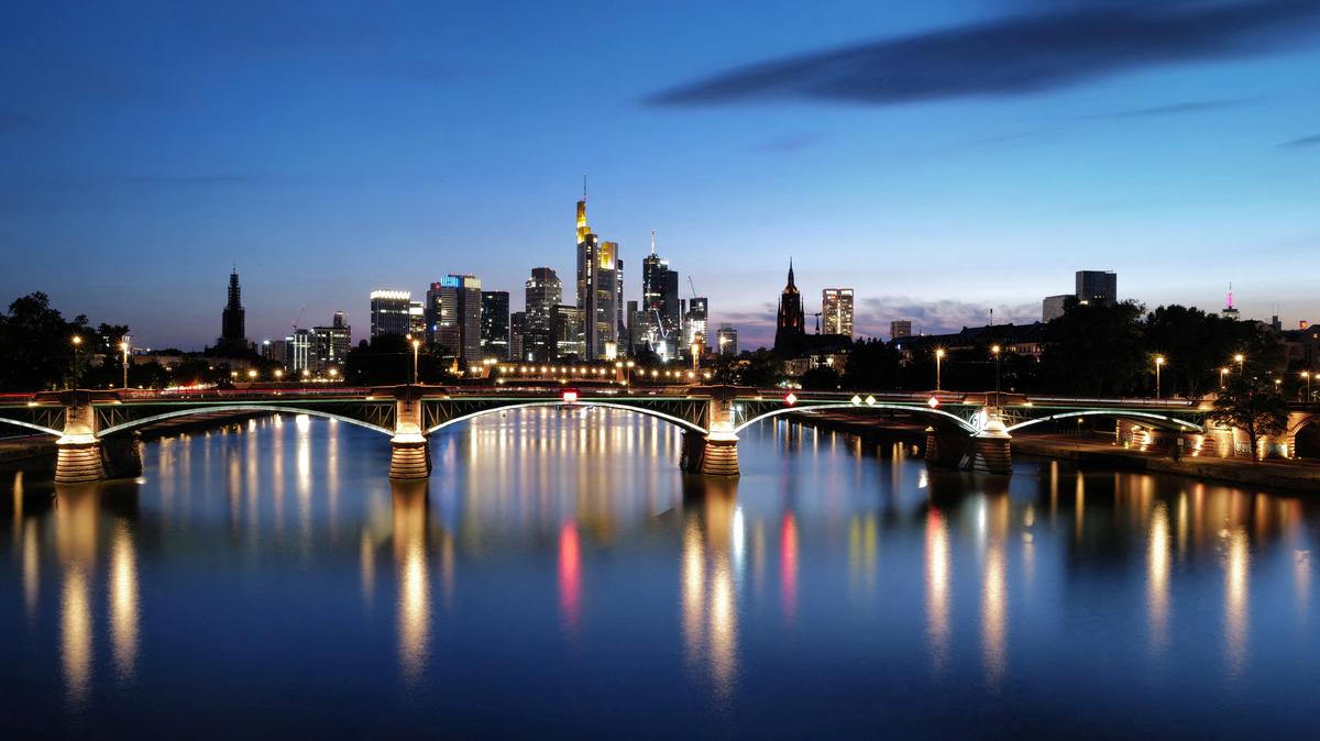 A view shows the skyline of Frankfurt, Germany, July 5, 2022.  REUTERS/Kai Pfaffenbach